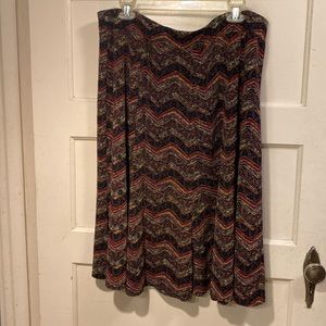 Multicolor Coldwater Creek skirt. Size XL